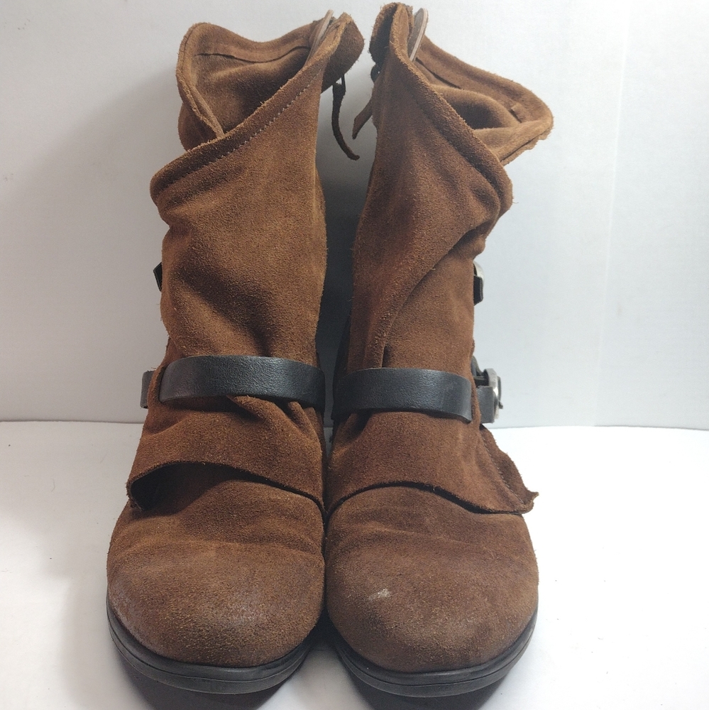 Mis Mooz Sydney Apocalypse Boots l Size 9.5 40 EU l Discontinued l Double Buckle - Picture 3 of 16